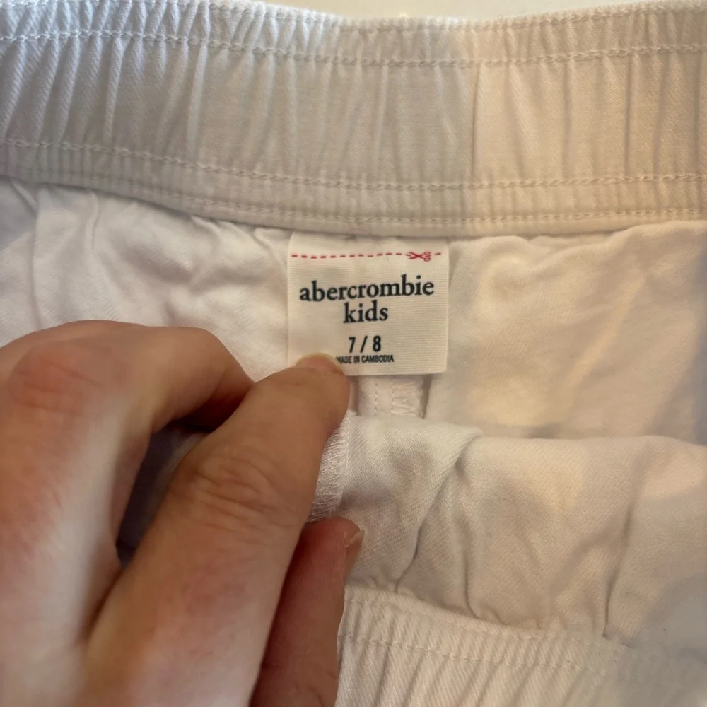 Abercrombie Kids White Flared Skirt